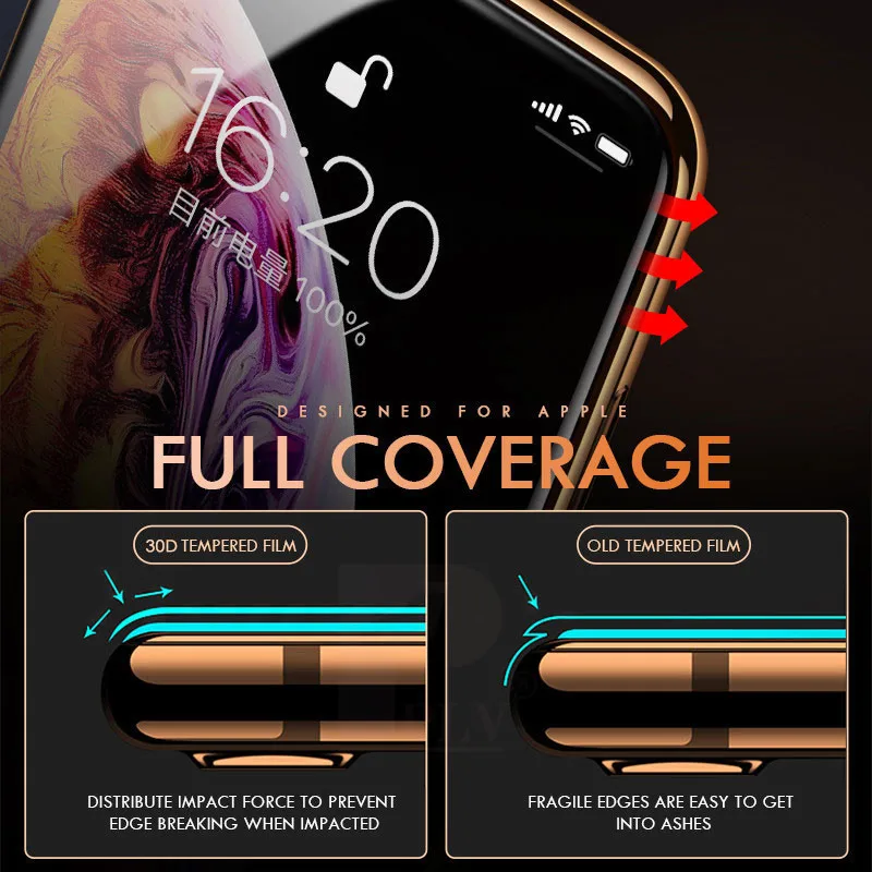  Gehärtetem Glas auf Für iphone 11 Pro Max Screen Protector X XS Max XR Glas Für iphone 7 8 Plus 6 s