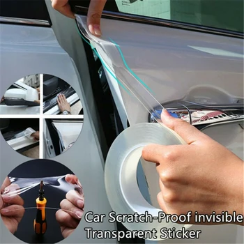 

Car Protective Film Door Handle Bumper Body Anti-scratch Sticker Transparent Styling Mouldings Replacements