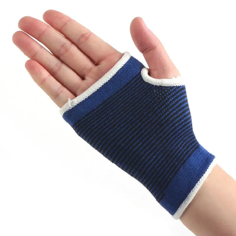 1 пара, компрессионные перчатки для поддержки запястья рук, запястья/лодыжки/колена/ног/локтя, защита ладони, эластичный бандаж, спортивный бандаж - Color: palm protection