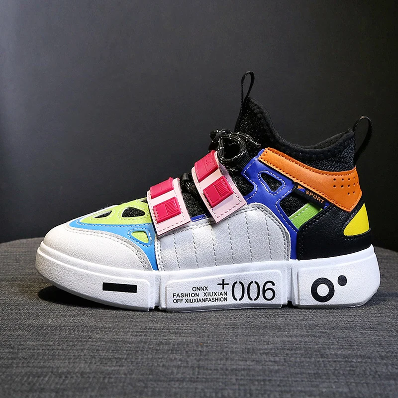 hip hop women vulcanized shoes korean trend style ladies platform sneakers mixed colors designer female moccasins lady leisure (2)