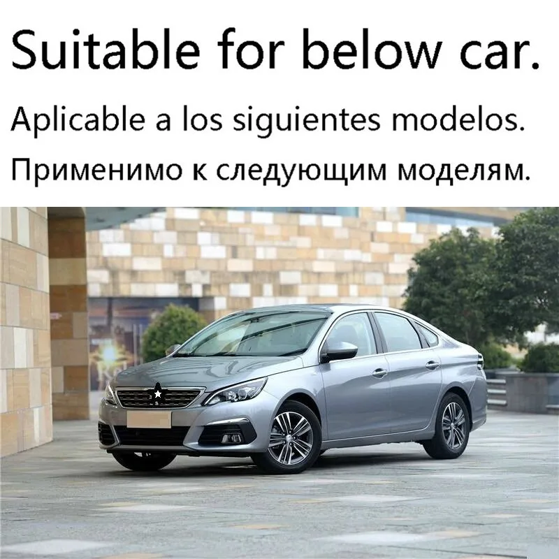 Внешняя модификация персонализированные автомобильные защитные аксессуары гоночные грили 16 17 18 для peugeot 308