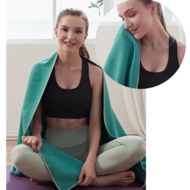 185*63cm Quick Dry Non-Slip Foldable Yoga Towel Home Gym Fitness Blanket Portable Yoga Mat Towel Sports Mat Blanket