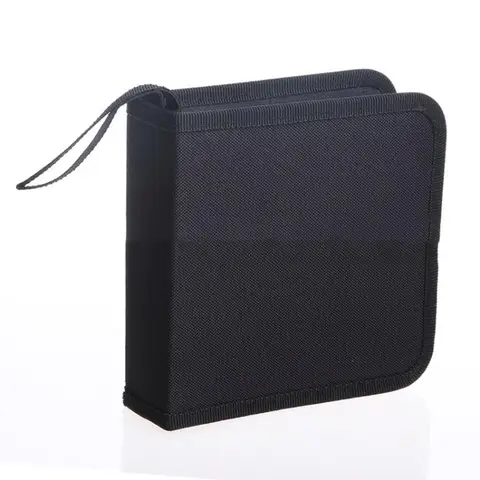 40Pcs Oxford CD DVD Case Discs Wallet Storage Bags Organizer Zipper Closure CD Sleeve Holder Bags Album