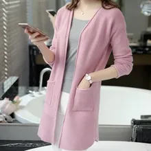 Новинка, женский длинный кардиган, свитера, женские свободные негабаритные куртки, вязаный джемпер,, осенний свитер, пончо для девочек