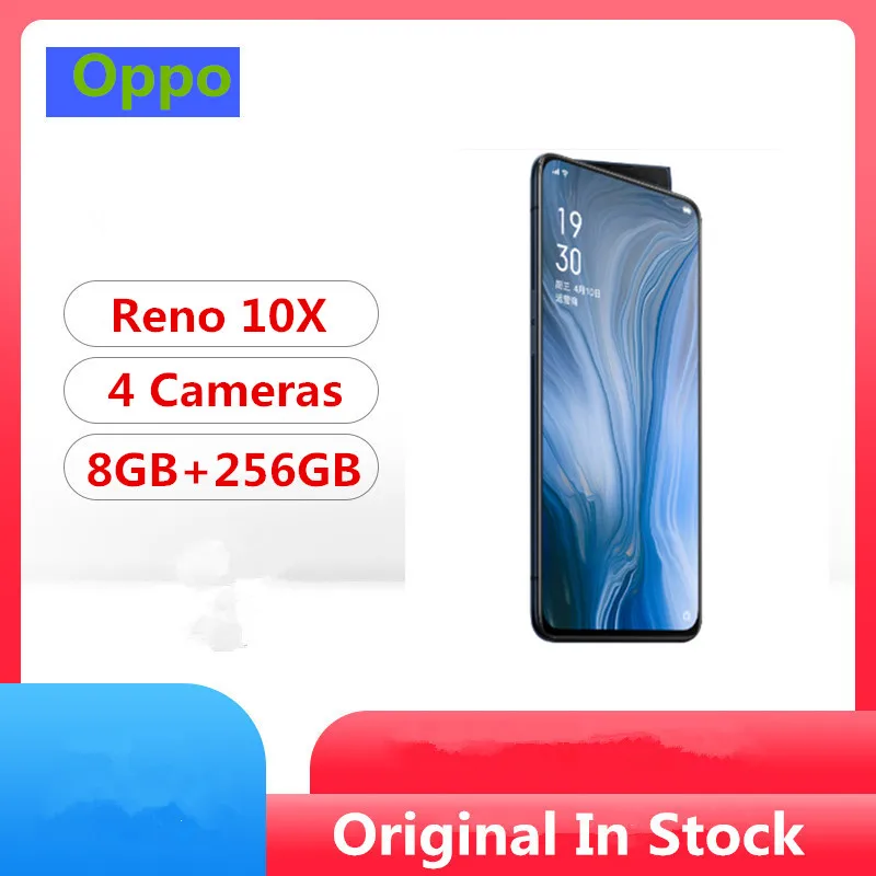 Сотовый телефон Oppo Reno 10x zoom Snapdragon 855 6 дюйма IPS 2340X1080 8 Гб ОЗУ 256 ПЗУ 48.0MP слайд камера