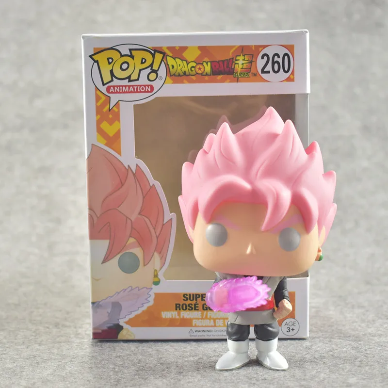 Поп Dragon Ball Z фигурка Супер Саян поза Гоку розовый 260# экшн Кукла коллекционная модель игрушки для ребенка подарок на день рождения - Цвет: 260