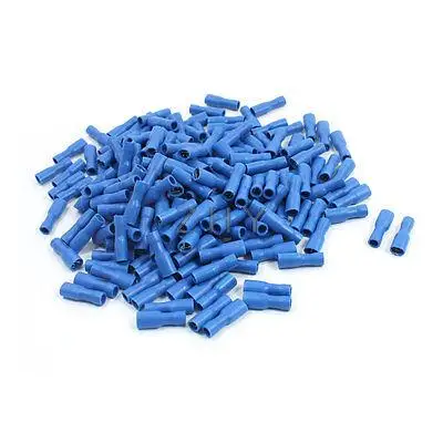

200Pcs Blue Female Spade Crimp Connector Insulated Terminal 16-14AWG