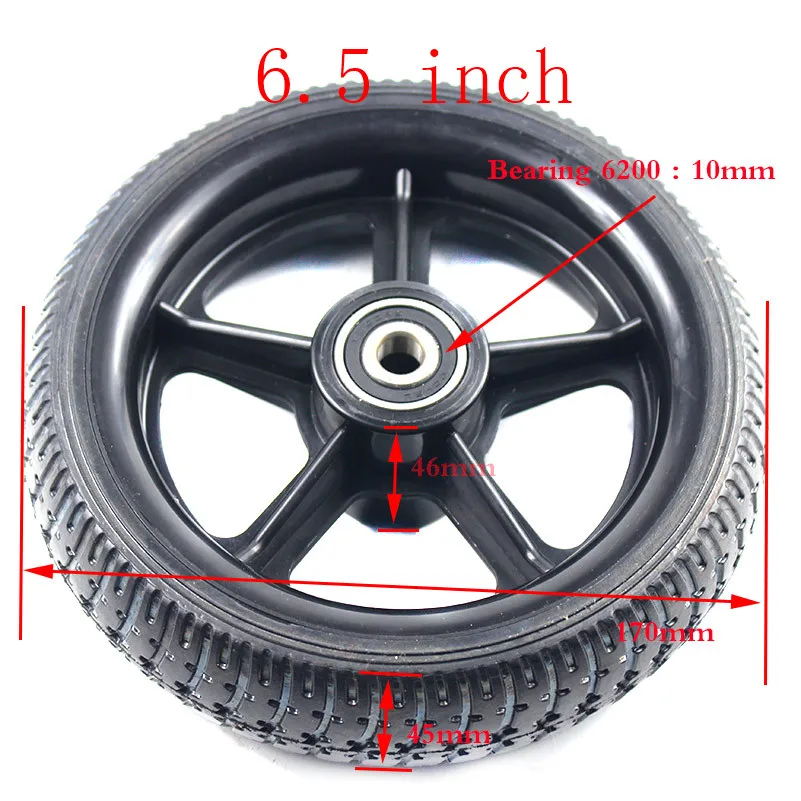High performance 6.5 inch Hubs and tyres wheel for Electric Scooter Smart Folding Electric Longboard Hoverboard free shipping
