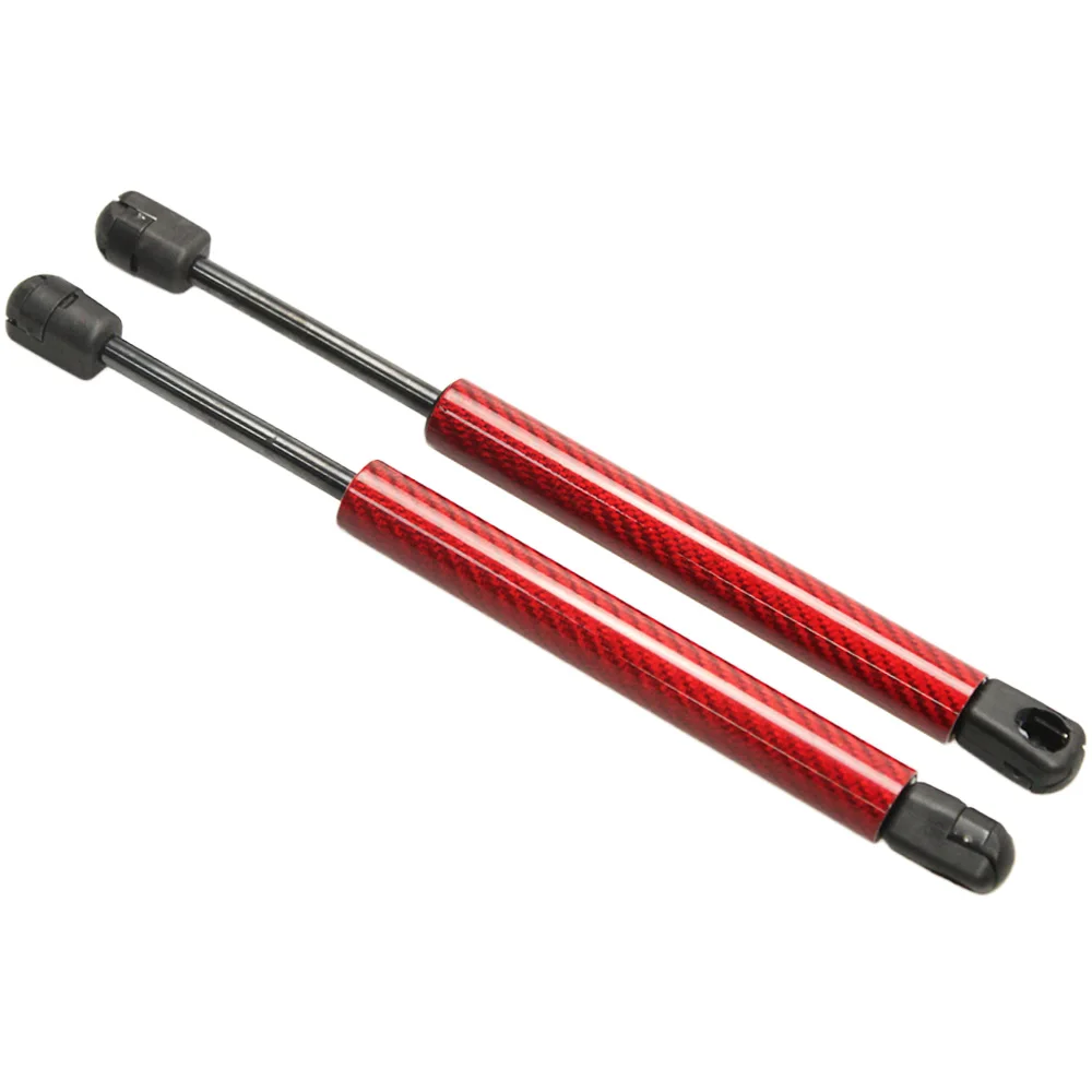 red carbon fiber Для hyundai Santa Fe 2007-2012 крышка багажника из углеродного волокна газовые стойки амортизаторы Амортизатор опорный стержень рычаг подъемник поддерживает 450 мм - Цвет: red carbon fiber