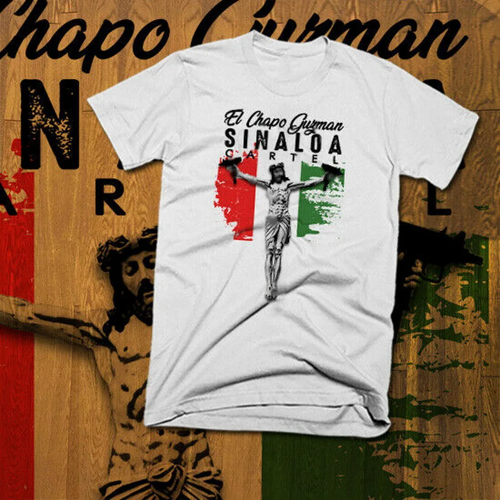 El Chapo Guzman футболка sinaloo Cartel sicio Hitman Мексиканский Флаг Гангстер Новинка для