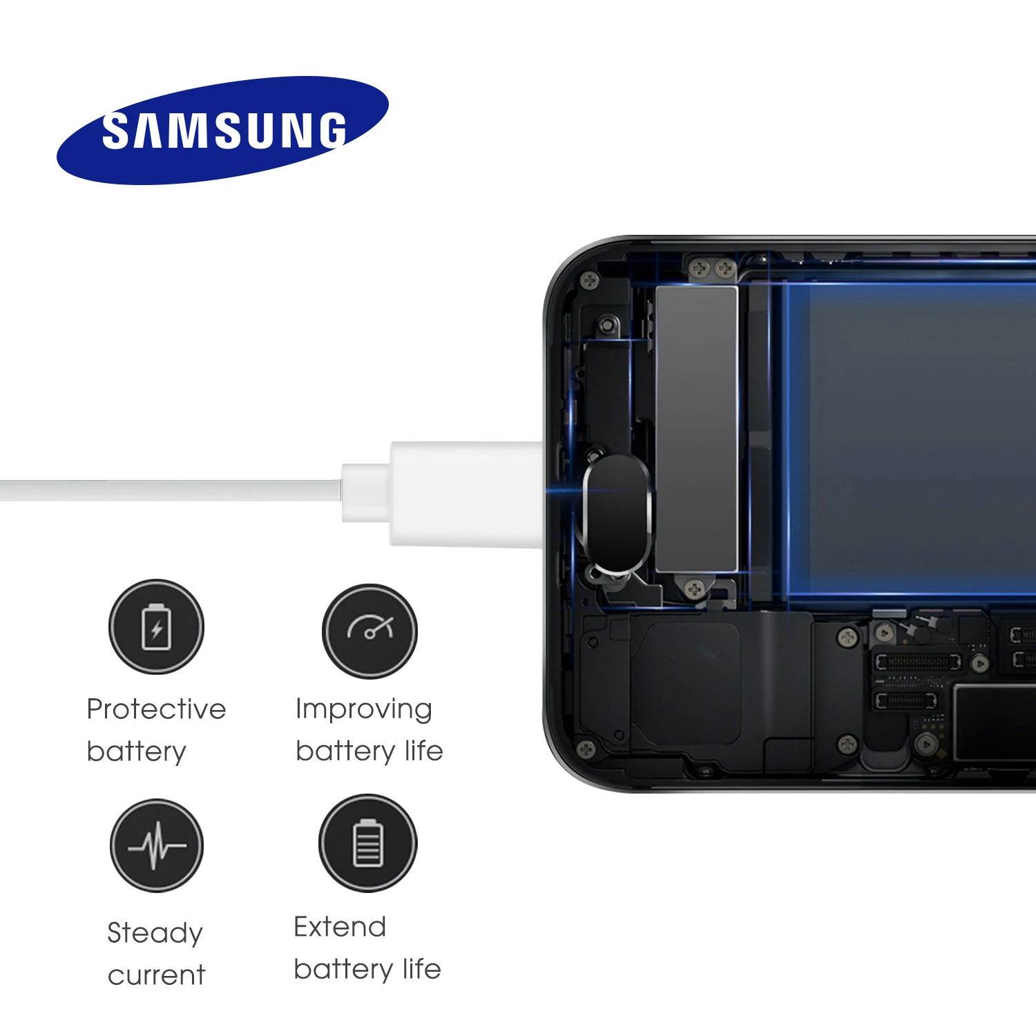 1,2 м Тип usb C быстрый заряд кабеля для передачи данных для Samsung Galaxy S8 S9 плюс S10 A5 A7 Note 8