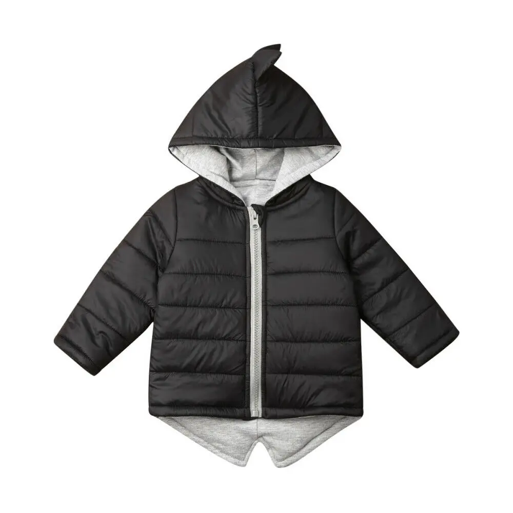 

2019 arrival Winter 1-7Y Kids Baby Boys Girls Clothes Coats Long Sleeve Dinosaur Hooded Coat Jacket Winter Toddler Thick Outwear