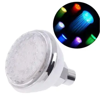 

LED Rainfall Shower Head 7 Color Changing Shower Head Single Shower Waterfall Round Automatic Showerhead Bathroom F9V8
