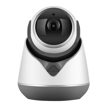 

Wireless Indoor HD Surveillance PTZ 355 degree Navigation Camera Intelligent Motion Detection Flashing Alarm(US Plug)