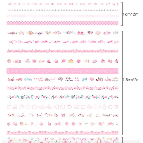 20pcs/set Decorative Lovely Tape Set Sea and Forest Series Paper Stickers School Stationery Scrapbooking Supply Student Gift - Цвет: 003