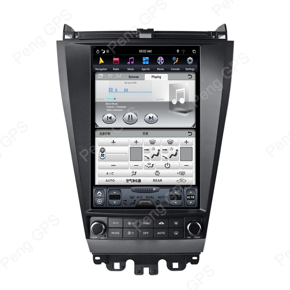 4+ 64G 6Core Android 8,1 gps навигация для Honda Accord 2003-2007 автомобильный стерео аудио плеер 1920*1080 12," вертикальный экран блок