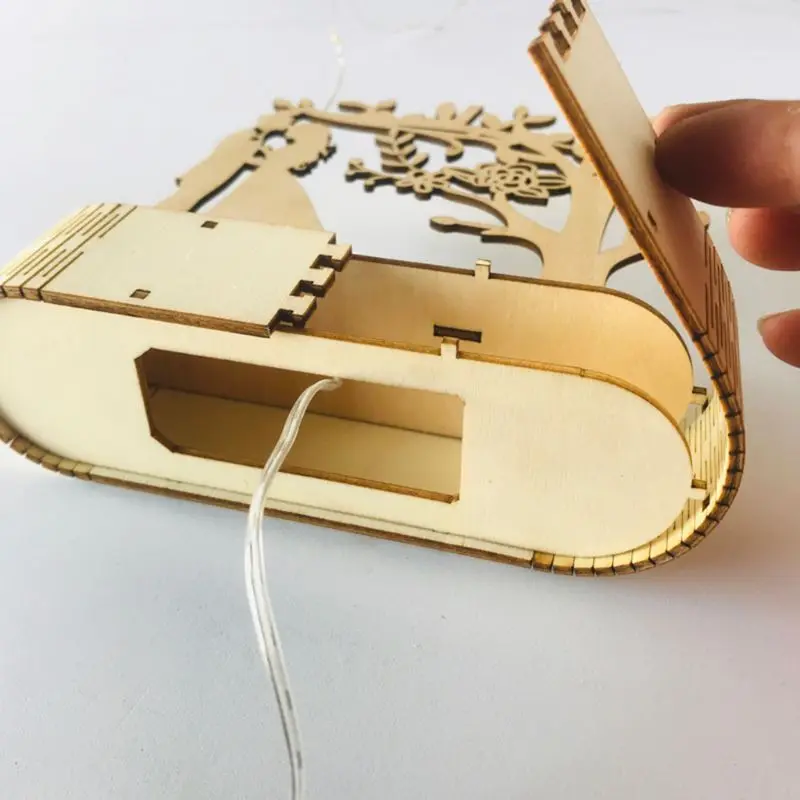DIY деревянный ночной светильник, светодиодный подвесной светильник для спальни I Love You, Романтическая Свадебная вечеринка, украшение для дома, 72XF