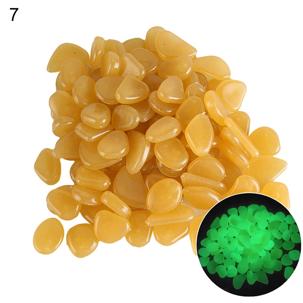 New 10Pcs Eco-Friendly Luminous Glowing Artificial Stone Aquarium Fish Tank Bonsai Garden Decor