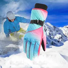 Outdoor Winter Touch Screen Women Gloves Warm Waterproof Windproof Snow Mittens