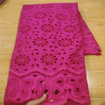 

5 Y Swiss lace fabric heavy beaded embroidery African lace fabrics 100% cotton fabric Swiss voile lace in Switzerland HL072801