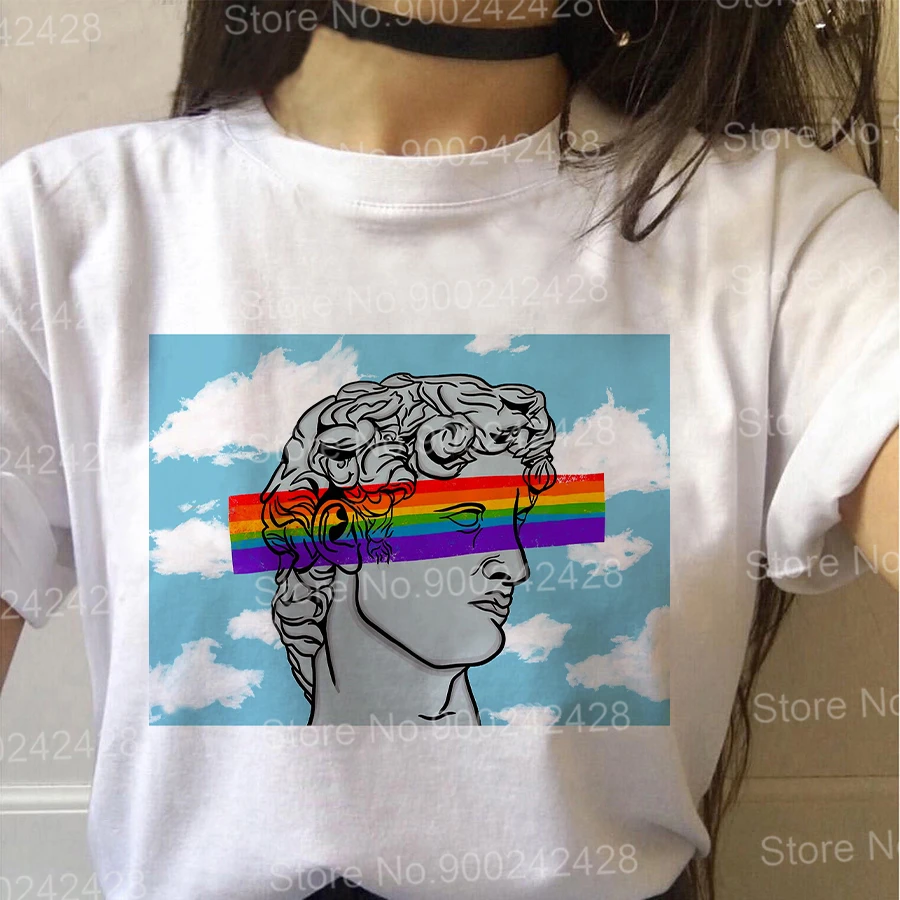 Love Wins футболка Женская Harajuku Эстетическая Акварельная струйная LGBT Pride Ulzzang Gay Is Tumblr