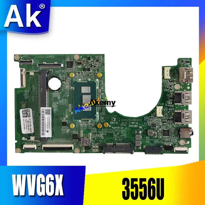 

Akemy 0RTRXW CN-0RTRXW DA0ZM3MB8C0 for DELL 3137 3043 3152 3157 laptop motherboard P-3556U tested