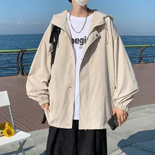 

Mens Coat Versatile Autumn Winter Street Solid Color Work Korean Loose Jacket Handsome White Black Gray Women's Clothing 2021