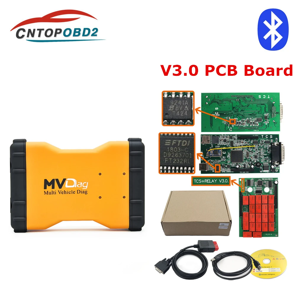 

Bluetooth mvdiag V3.0 Multi Diag MVD 2016.00 with keygen W5.00.12 Software for autocoms NEC relays Cars Trucks OBD2 Diagnostic