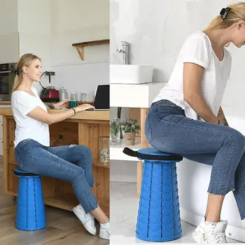 

Portable Retractable Stool Folding Chiar Outdoor Portable StoolFishing Traveling Picnic Stool Convenient Fishing Chair Foldable
