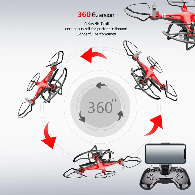X8 Профессиональный Дрон для камеры 480 p/720 P HD WiFi FPV щетка Пропеллер для мотора длинная батарея воздушный Дрон на ру Квадрокоптер