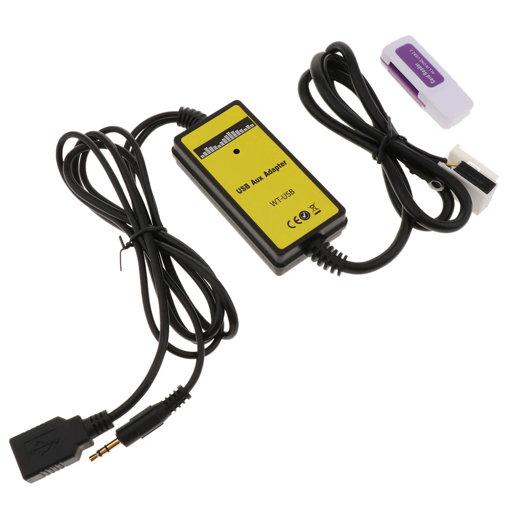 Aux интерфейс USB/AUX адаптер MP3 плеера Автомобильный цифровой музыкальный