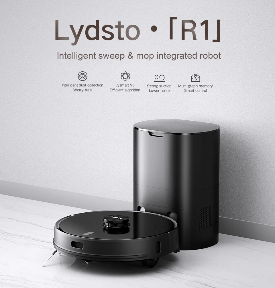 Xiaomi Lydsto R1 Sweeping Mopping Robot Vacuum Cleaner Buy Online at Best Price in UAE Qonooz