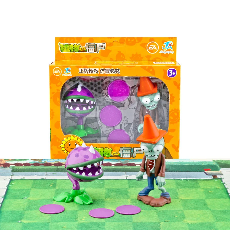 Фигурки Растения против Зомби 2 шт./лот игрушки Chomper CONEHEAD детские куклы