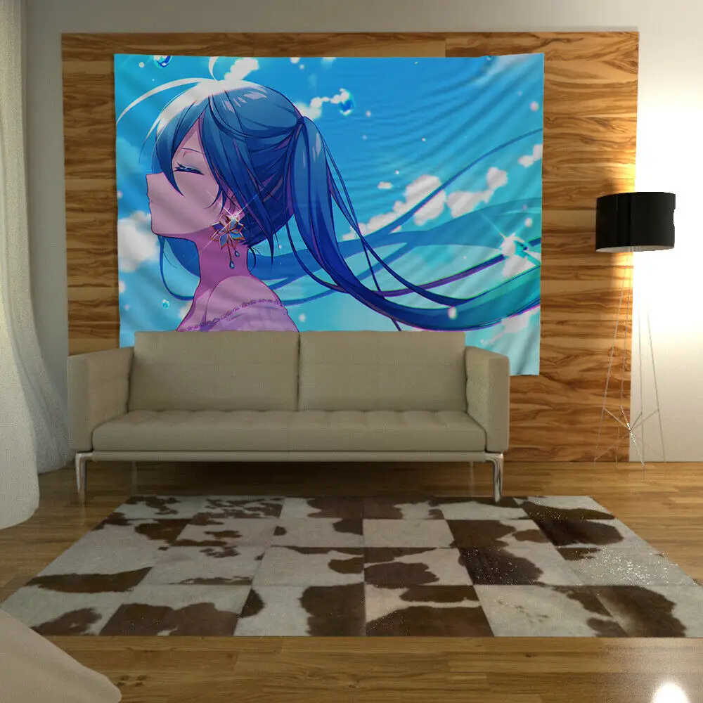 Hatsune Miku гобелен художественный чехол домашний декор