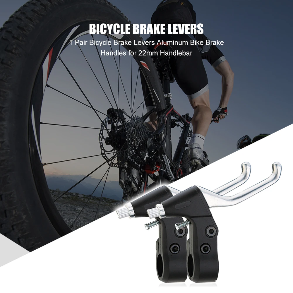 Bicycle Brake Handle 1 Pair 22mm Aluminum Bike Handlebar Brake Handle Levers