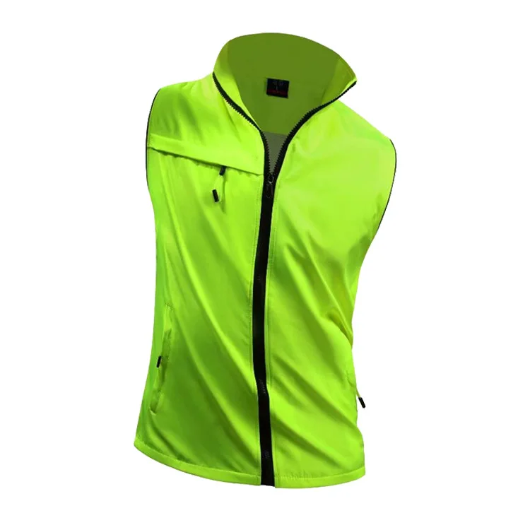 

Outdoor Activities Waistcoat Customizable Printed Words Reflective Work Clothes Vest Made Printed Logo Volunteer Team Clothing