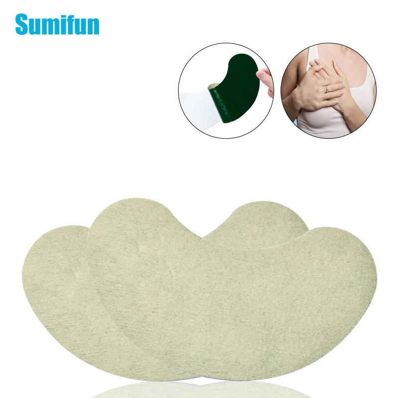 10Pcs Wormwood Green Breast Pain Relief Patch Hyperplasia Chornic