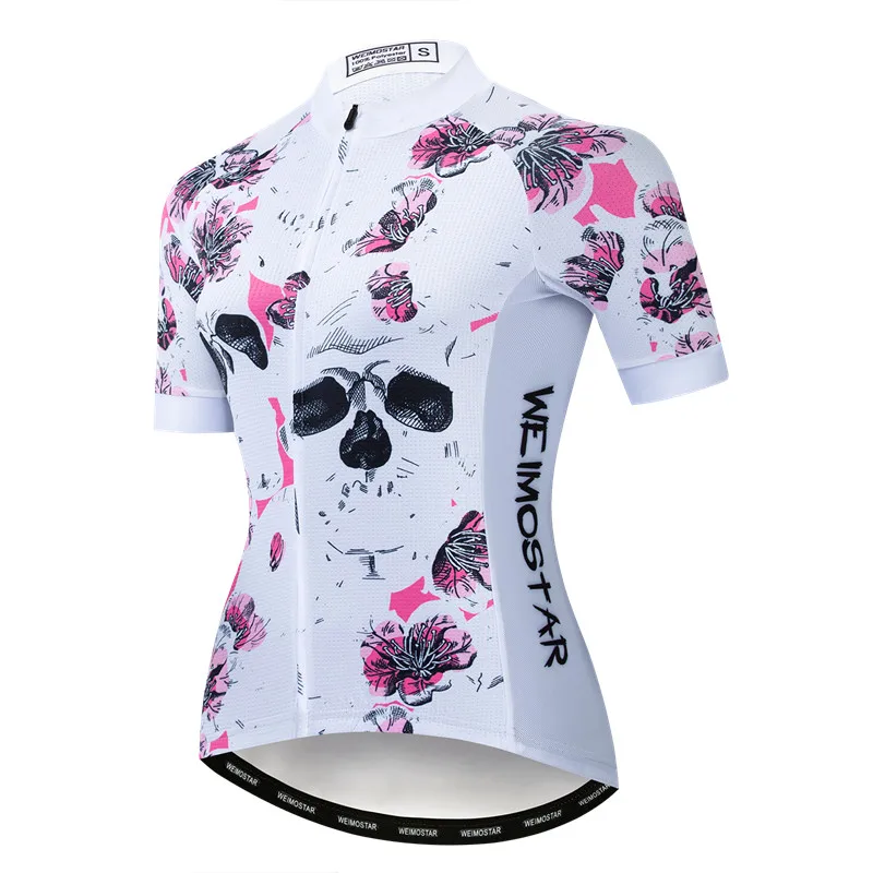 Weimostar Летняя женская велосипедная майка с черепом, велосипедная одежда, Майо Ciclismo, короткий рукав, MTB велосипедная майка, дорожная велосипедная рубашка - Цвет: Model 15