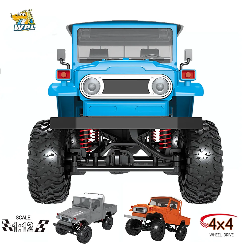 

WPL RC Car MN-45 KIT RTR 1/12 Scale 2.4G 4WD Multiple Colour Rc Car LED Light Crawler Climbing Off-road Truck FJ45 For Boys Kids