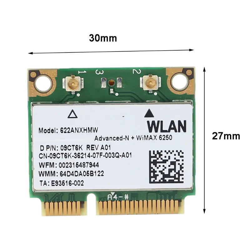 Двухдиапазонная сетевая карта Mini PCI-E wifi беспроводная карта для Intel 6250 WiMax Kit