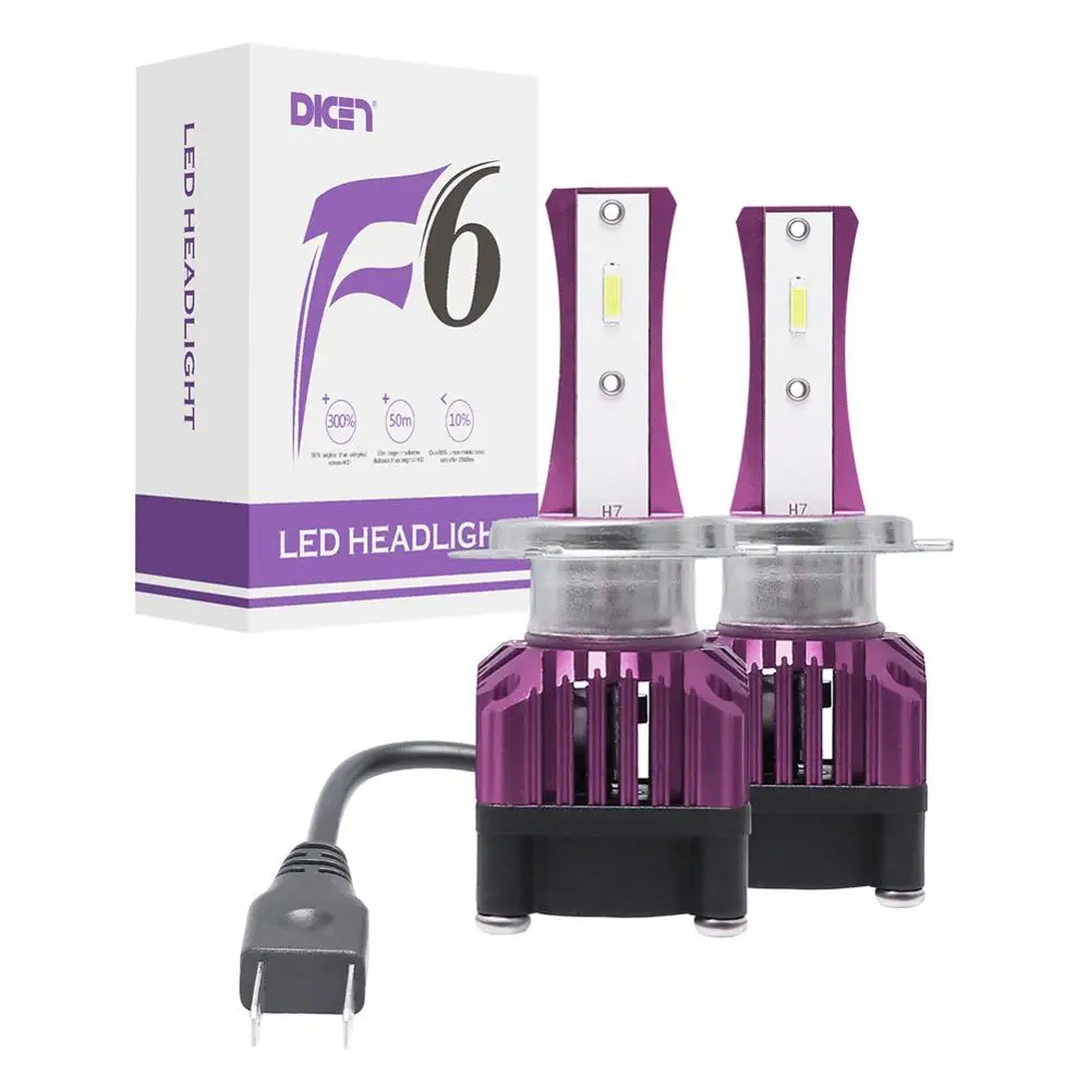 

2PCS H7 LED Car Headlight Bulbs 10000LM 6000K Car Accessories led fog light Low Beam Bulbs 60W 5050 CSP LED Headlight Kit