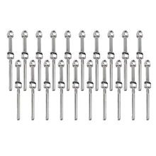 Stainless Steel T316 Swage Threaded Tensioner End Fittings 1/8 inch Cable Railing