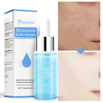 

Anti-Aging Whitening Firming Essence 15ml Hyaluronic Acid Face Serum Moisturizing Shrink Pores Repair Face Skin Cream NEW TSLM1