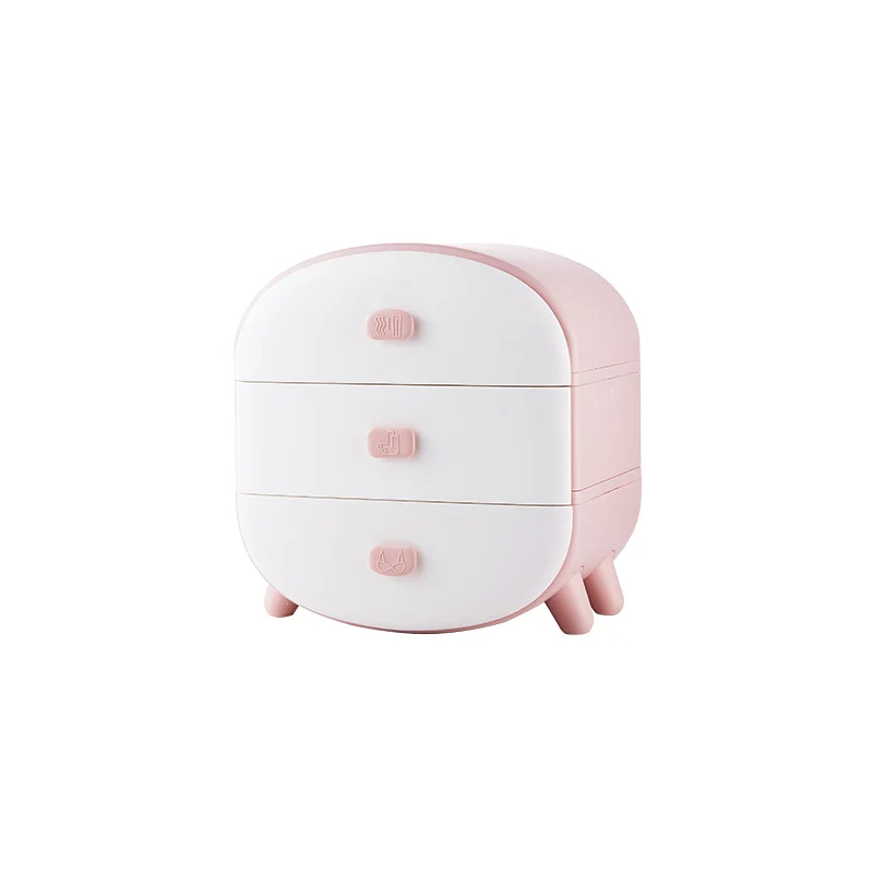 3-layer Pink Ящик для хранения в спальню для носков и нижнего белья, органайзер, ящик для шкафа, женский бюстгальтер, трусики, шкаф для здоровья, бытовой артефакт - Цвет: 3-layer Pink