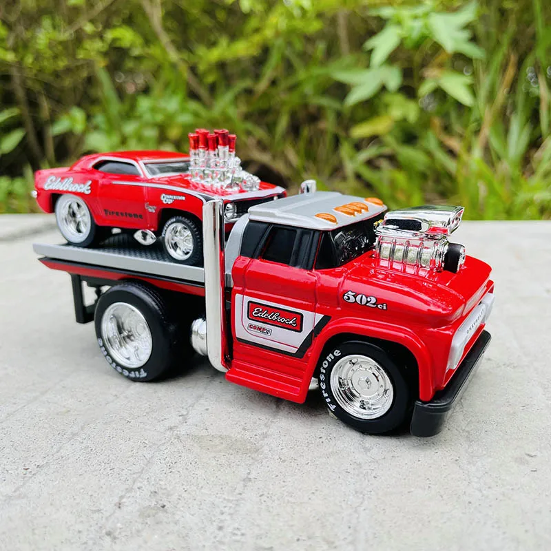 Maisto 1:64 Chevrolet Ford transport truck combination pallet truck static  alloy car model children's toy collection