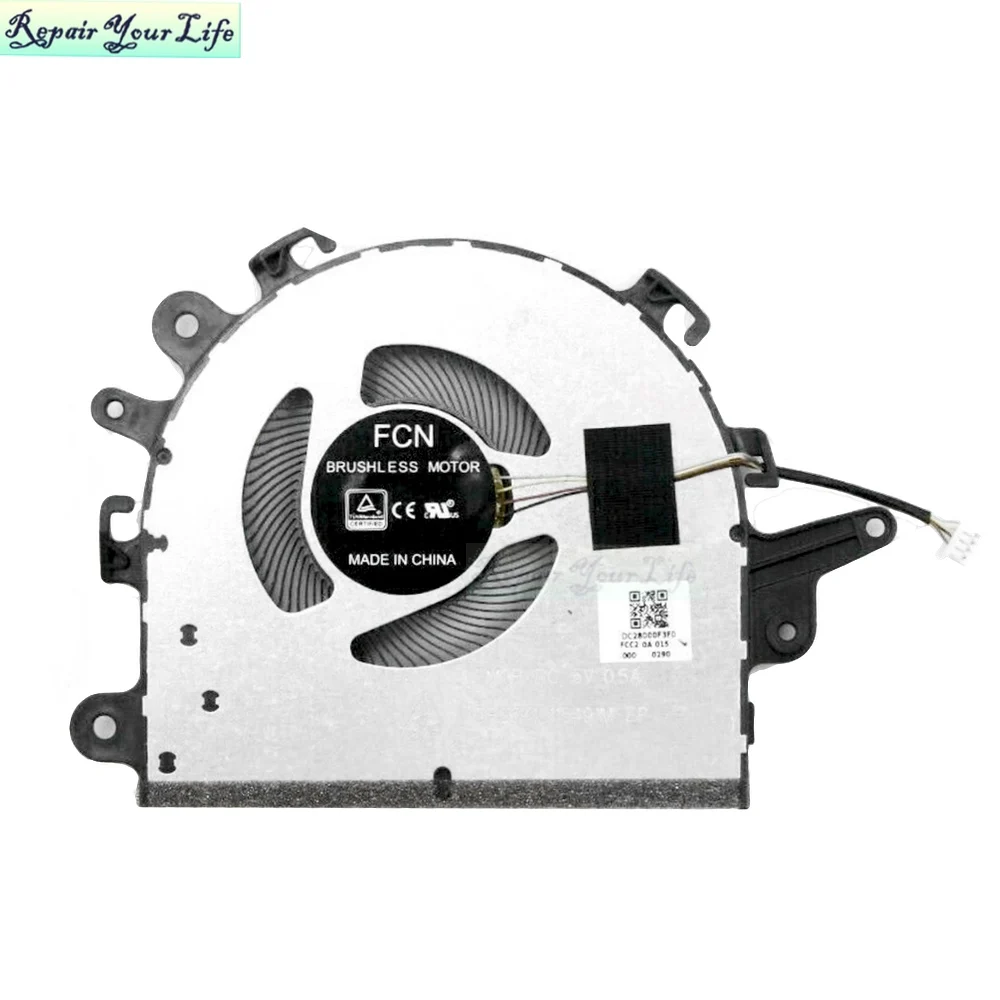 Lenovo IdeaPad 3-15iil05 3i-15IML05 15ARE05 5F10S13910 5H40S2004 노트북 PC 쿨러 팬 라디에이터 DC28000F3F0 용 CPU 냉각 팬