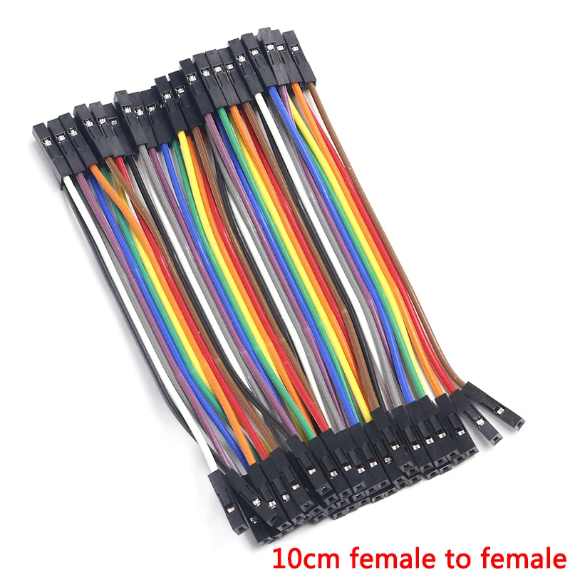 10cm F to F 40 Pin Dupont Line 10 см/20 см/30 см папа-Папа+ мама-мама соединительный провод Dupont кабель - Цвет: 10cm F to F