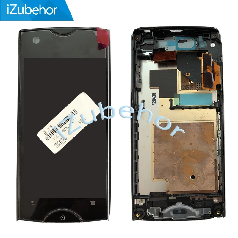 

3.3" 100% Warranty Black Gold LCD For Sony Ericsson Xperia Ray ST18i ST18 LCD display Touch Screen Digitizer + Frame Assembly