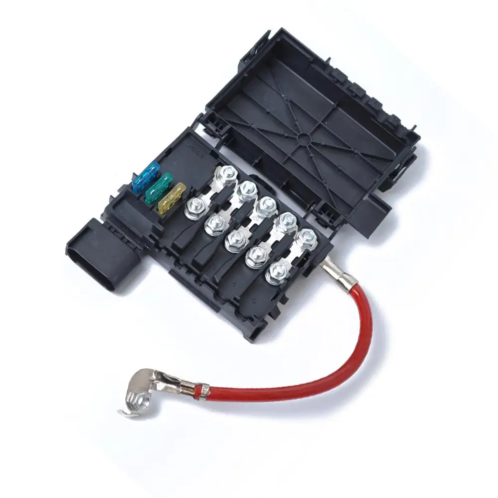 Adeeing Fuse Box Battery Terminal 1J0937550A for 1999-2004 VW Jetta Golf Mk4 Beetle Five-way car battery fuse box 32V r30