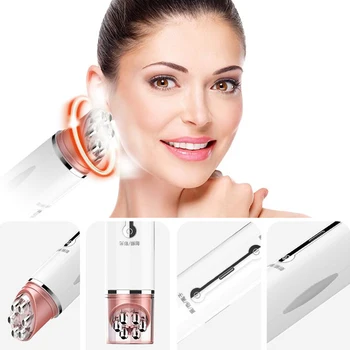

EMS Micro Current Facial Cleaner Ion Therapy LED Photon Anti Wrinkle Skin Care Electric Double Head USB Rechargeable Tightening